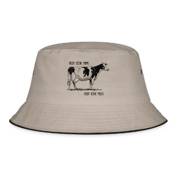 Not your mom - not your milk - Bucket Hat - khaki/black - Front