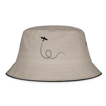 Airplane - Bucket Hat - khaki/black - Front
