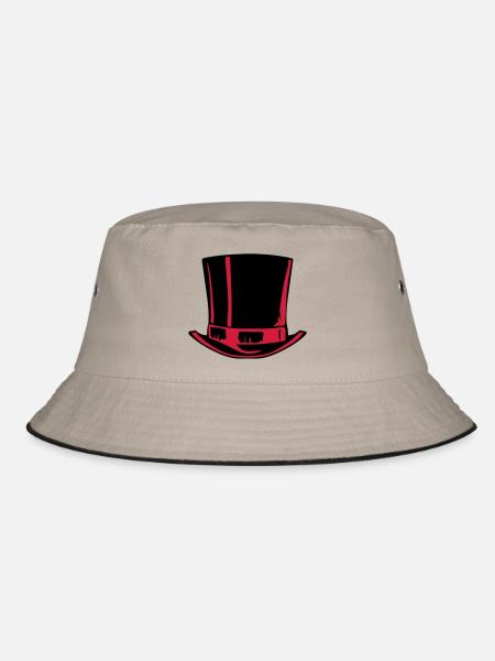 grand chapeau haut 2509 - Bob - kaki/noir - Devant