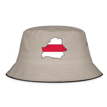 Silhouette of Belarus - Bucket Hat - khaki/black - Front
