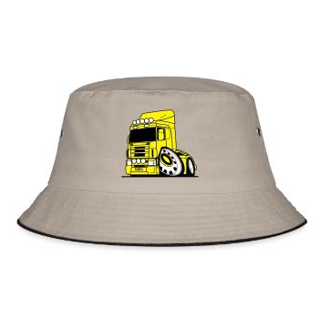 V8 truck Vabis - Bucket Hat - khaki/black - Front