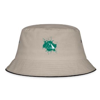 Splash Pyramids - Bucket Hat - khaki/black - Front