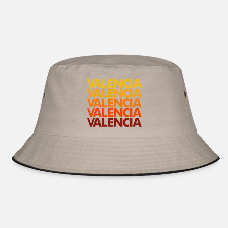 Valencia Gradient Schriftstapel Bucket Hat