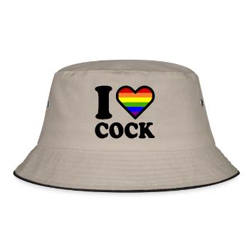 I love cock - Bob - kaki/noir - Devant