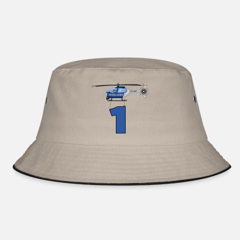 Polizei Hubschrauber 1. Geburtstag Bucket Hat
