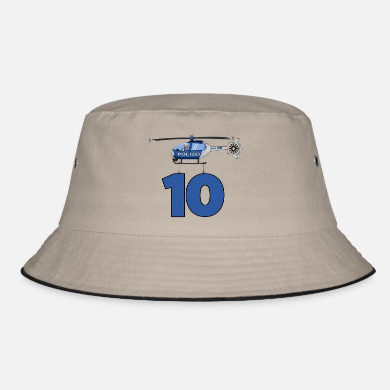 Polizei Hubschrauber 10. Geburtstag Bucket Hat