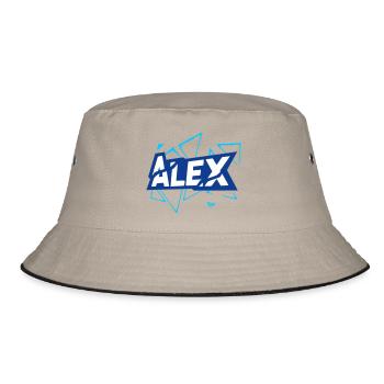 Alex - Bucket Hat - khaki/black - Front