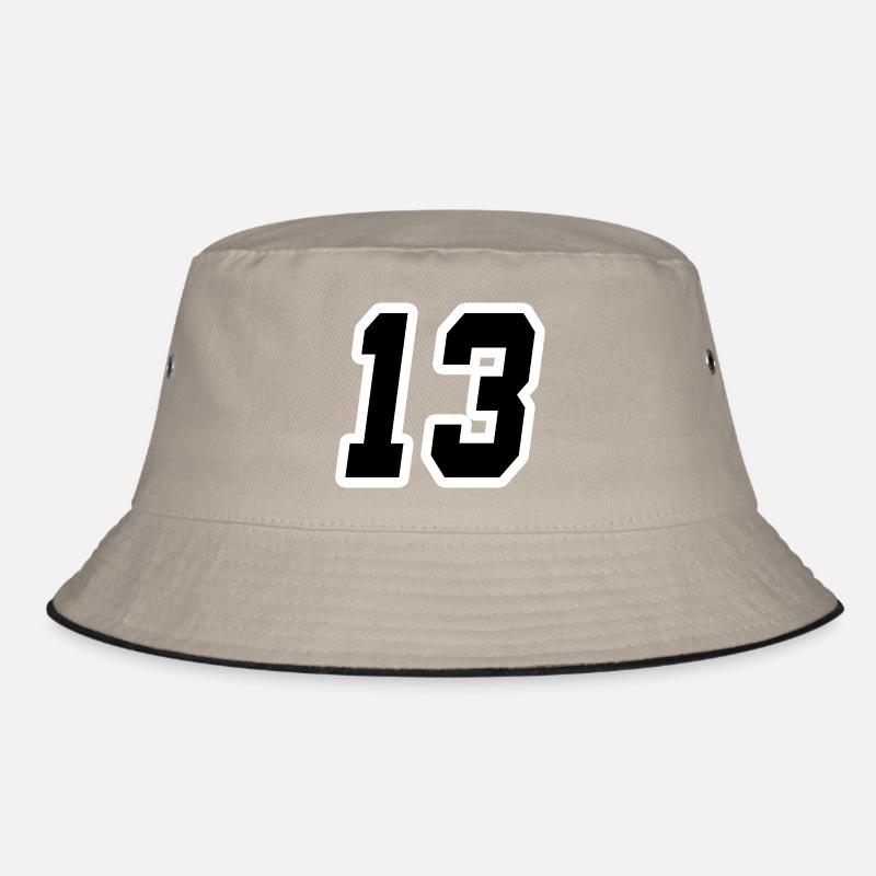 NUMMER DREIZEHN 13 - Bucket Hat - Khaki/Schwarz
