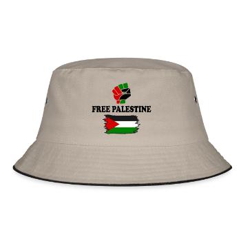 Free palestine - Bob - kaki/noir - Devant