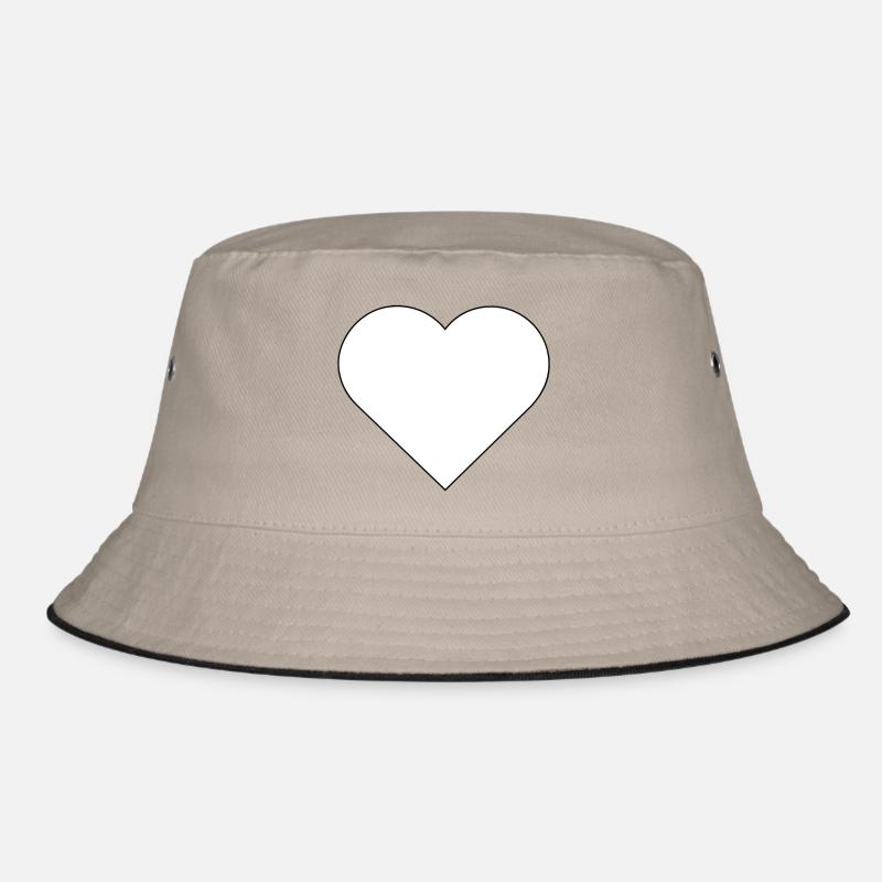Vorlage Herz rahmen Design Bucket Hat