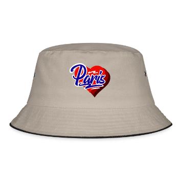 Paris - Bucket Hat - khaki/black - Front