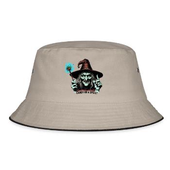 Candy or a spell ?? - Bucket Hat - khaki/black - Front