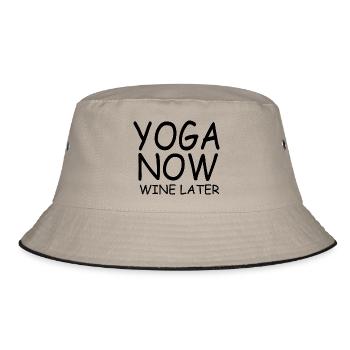 Yoga Meditation Spa - Bucket Hat - khaki/black - Front