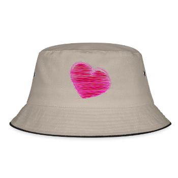 LOVE. CHRISTMAS. COUPLE. JUST MARRIED. Bachelorette party - Bucket Hat - khaki/black - Front