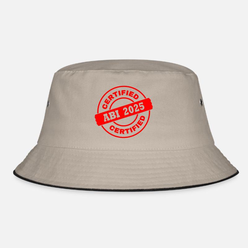 Abi 2025 - Bucket Hat - Khaki/Schwarz