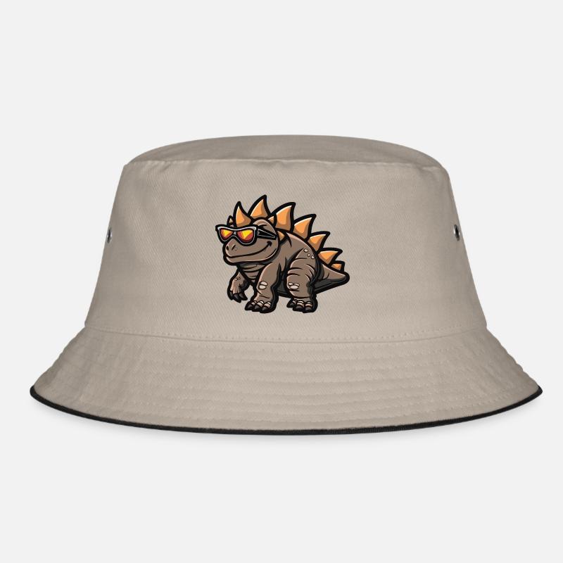 Dinosaur Stegosaurus Comic Cool Bucket Hat