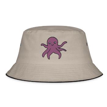 octopus - Bucket Hat - khaki/black - Front