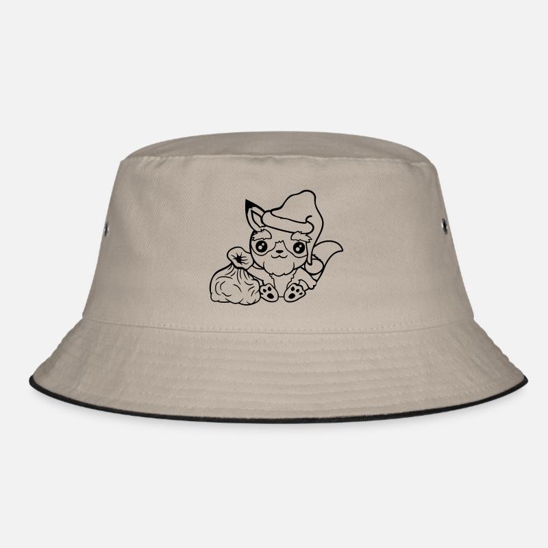 Fuchs Rotfuchs Weihnachtsmann Weihnachten Geschenk Bucket Hat