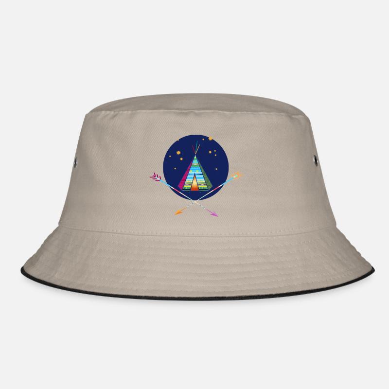 Tente tipi avec des flèches – symbole d’aventure Bob