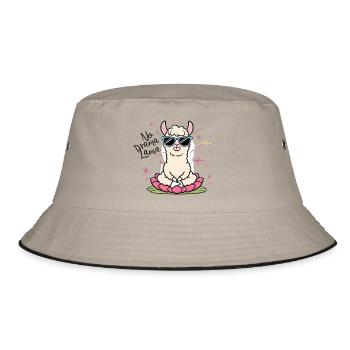 No Drama Lama - Bucket Hat - khaki/black - Front