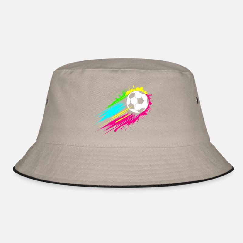 Fußball - Bucket Hat - Khaki/Schwarz
