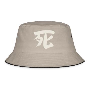 Death (Japanese character) - Bucket Hat - khaki/black - Front