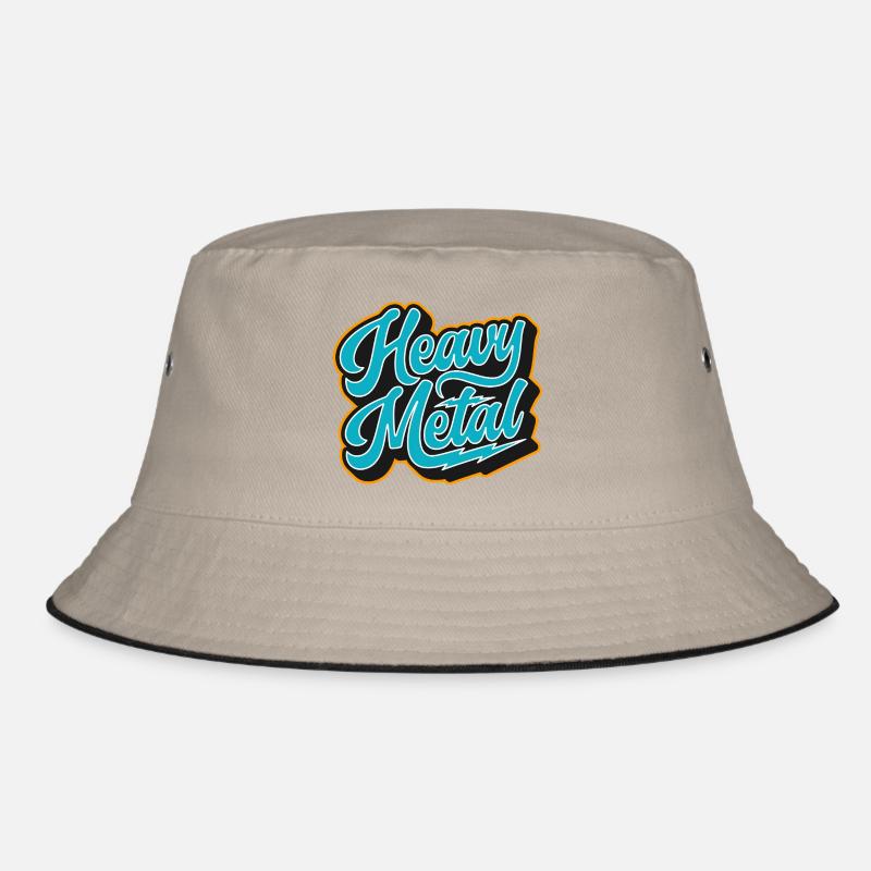 Heavy Metal Retro-Skript Bucket Hat