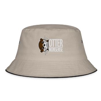 Otter Nonsense Funny Pun Otter Love Saying - Bucket Hat - khaki/black - Front
