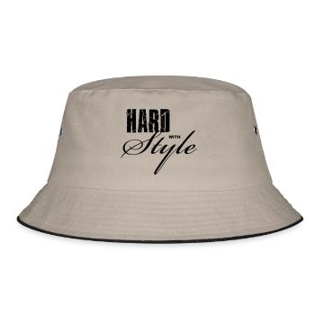 Hard with Style - Bucket Hat - khaki/black - Front