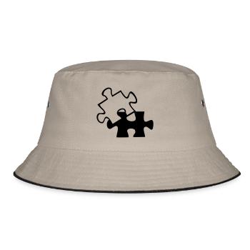 Wrong Part one color - Bucket Hat - khaki/black - Front