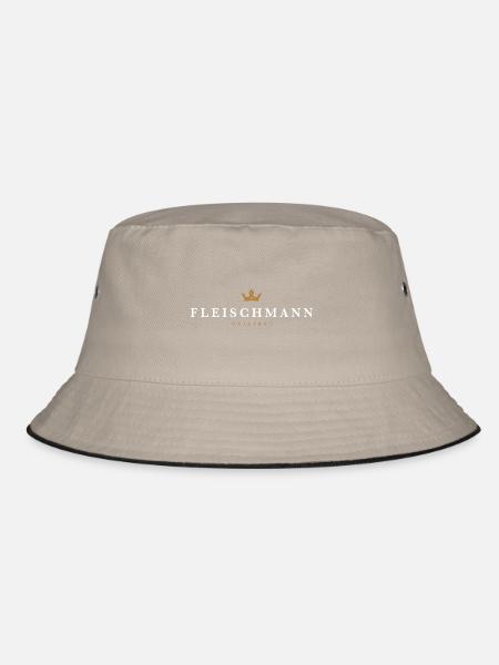 Fleischmann Original Family Logo - Bucket Hat - khaki/black - Front