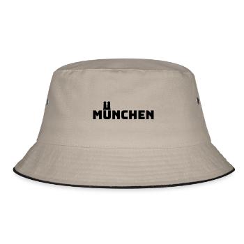 Munich Bavaria Minga City Bavaria Frauenkirche - Bucket Hat - khaki/black - Front