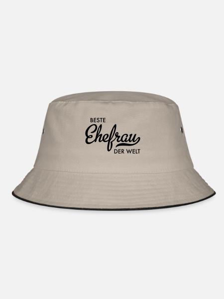 Beste Ehefrau der Welt - Bucket Hat - Khaki/Schwarz