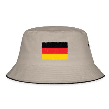 Drapeau Allemagne Grunge - Bob - kaki/noir - Devant