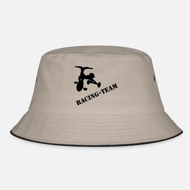 RacingTeam - Bucket Hat - Khaki/Schwarz