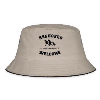 refugees welcome - Bob - kaki/noir - Devant