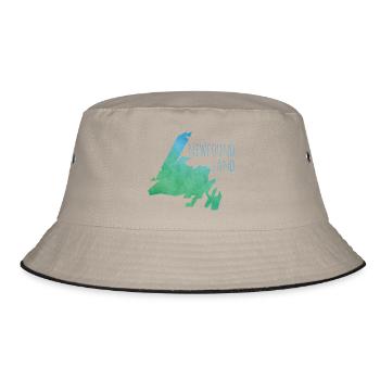 newfoundland - Bucket Hat - Khaki/Schwarz - Vorne