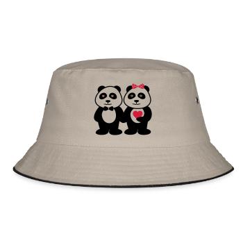 COUPLES PANDA - Bob - kaki/noir - Devant