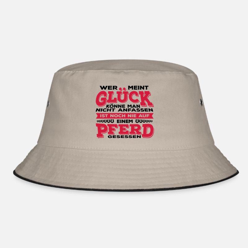 Glück Pferd - Bucket Hat - Khaki/Schwarz