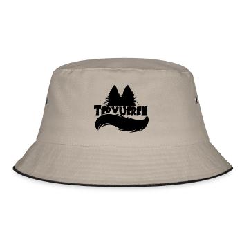Tervuren Silhouette - Schwarz - Bucket Hat - Khaki/Schwarz - Vorne