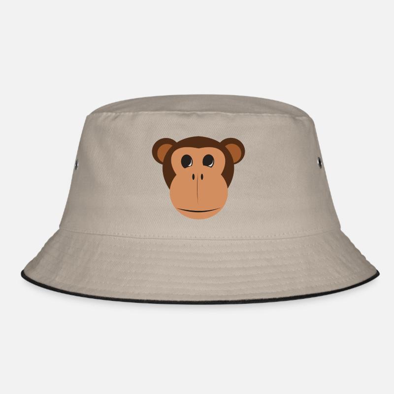 affe schimpanse gorilla pavian orangutan164 Bucket Hat