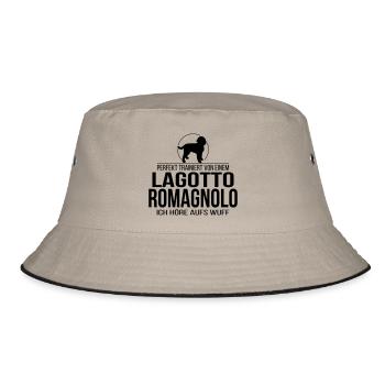 LAGOTTO ROMAGNOLO Wuff - Bucket Hat - Khaki/Schwarz - Vorne