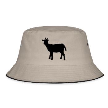 goat - Bucket Hat - khaki/black - Front