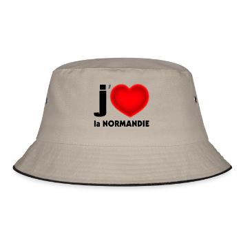 J'aime la Normandie - Bob - kaki/noir - Devant