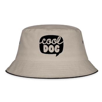 COOL DOG - Bucket Hat - khaki/black - Front