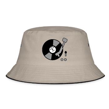 DJ Turntable Idée cadeau vinyle Disque phonographe Musique - Bob - kaki/noir - Devant