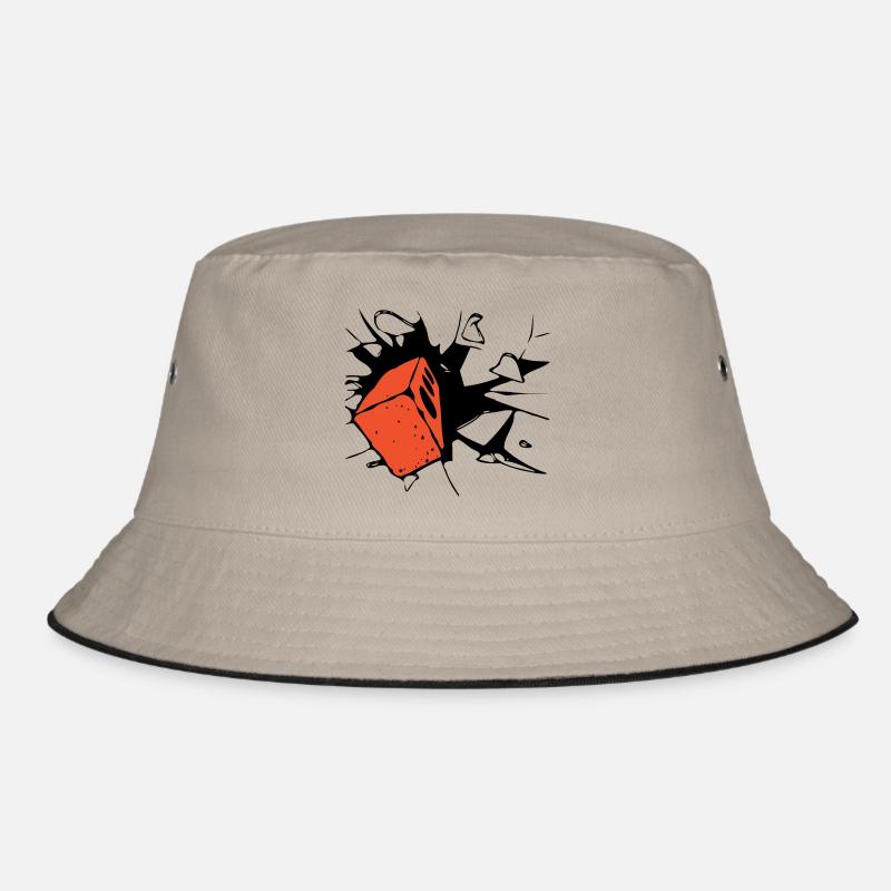 Brick crashes through Bucket Hat