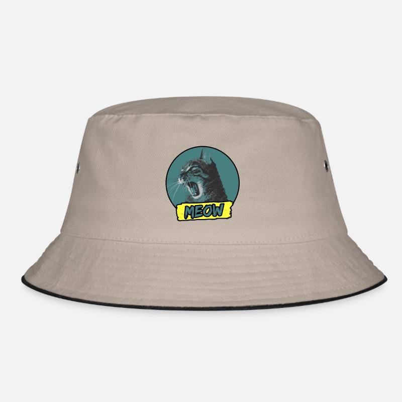 MEOW Katze Cat Bucket Hat