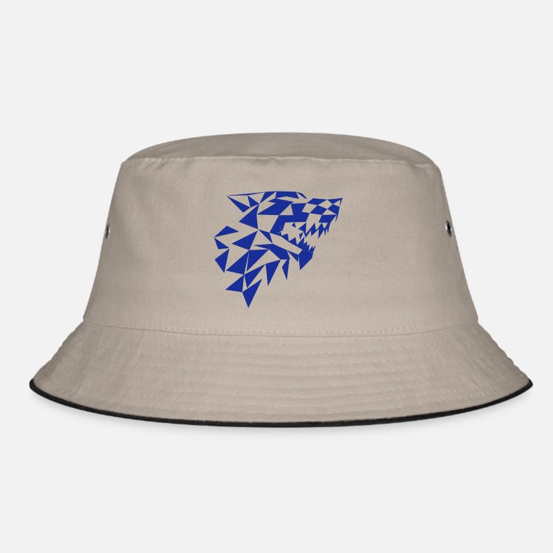 Wolf Dreiecke Bucket Hat
