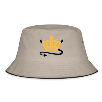 Teufel Krone - Bucket Hat - Khaki/Schwarz - Vorne